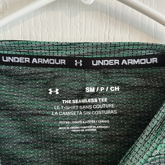Men’s Under Armour Small “The Seamless Tee” Green T-shirt - Picture 3 of 5